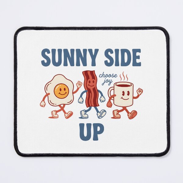 Item preview, Sunny Side Up Funny Breakfast Food Bacon Egg Coffee Joy Design designed and sold by StickerNestYou.