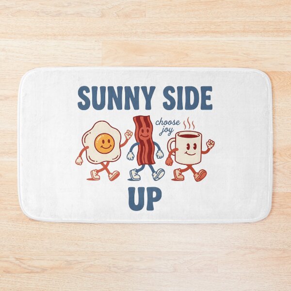 Item preview, Sunny Side Up Funny Breakfast Food Bacon Egg Coffee Joy Design designed and sold by StickerNestYou.