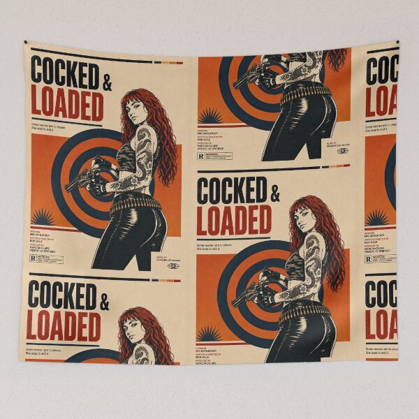 Item preview, Cocked & Loaded – Retro Gunslinger Girl designed and sold by obstinator.