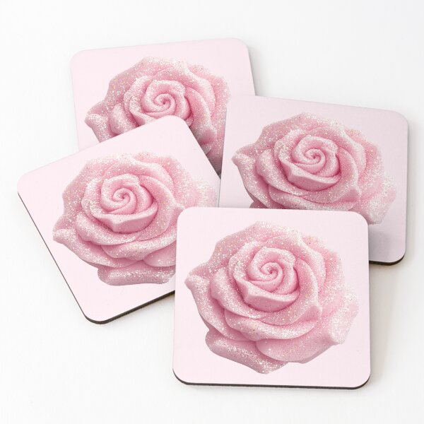 Item preview, Sparkly Pink Rose Glitter Aesthetic designed and sold by jianina-alondra.