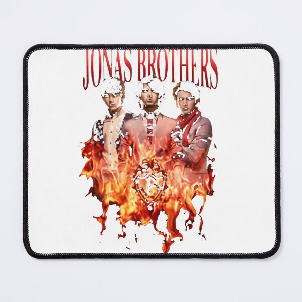 Item preview, Burning Up Jonas Brothers Graphic Tee – Fiery Music Fan Art | ⭐⭐⭐⭐⭐ designed and sold by Ashraf Etmayesh.