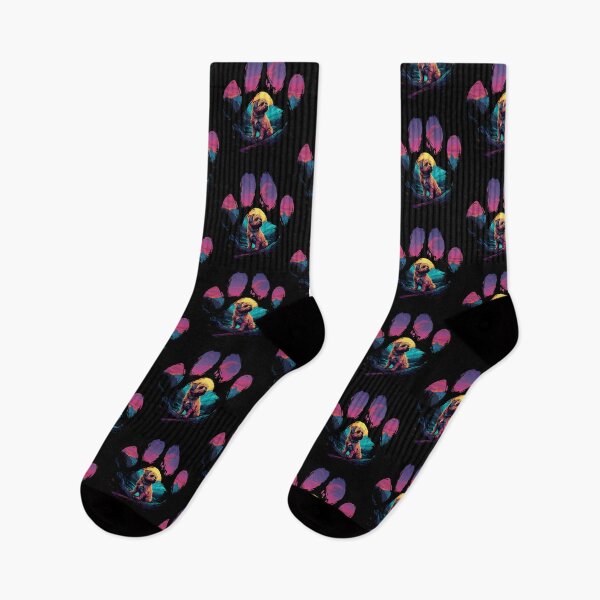 Item preview, Funny Norfolk Terrier Paw Synthwave Mountain Tree Mom Dad Kids designed and sold by rafaeltto.