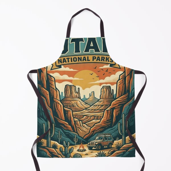 Item preview, Vintage Utah National Parks Travel Poster designed and sold by Herodestroyer.