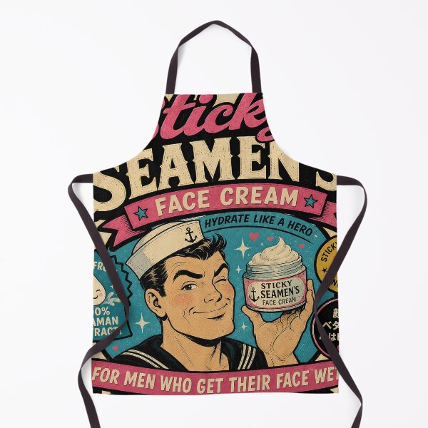 Item preview, Sticky Seamen’s Face Cream – For Men Who Get Their Face Wet designed and sold by obstinator.