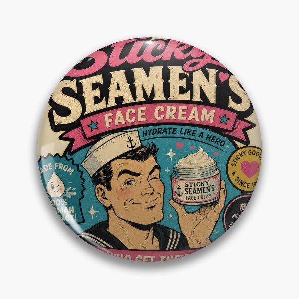 Item preview, Sticky Seamen’s Face Cream – For Men Who Get Their Face Wet designed and sold by obstinator.