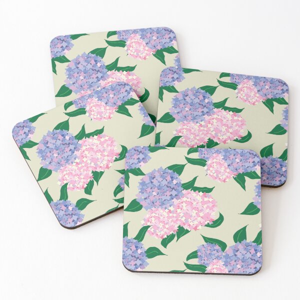 Item preview, Pink & Blue Summer Hydrangeas designed and sold by Pleasing-Prints.