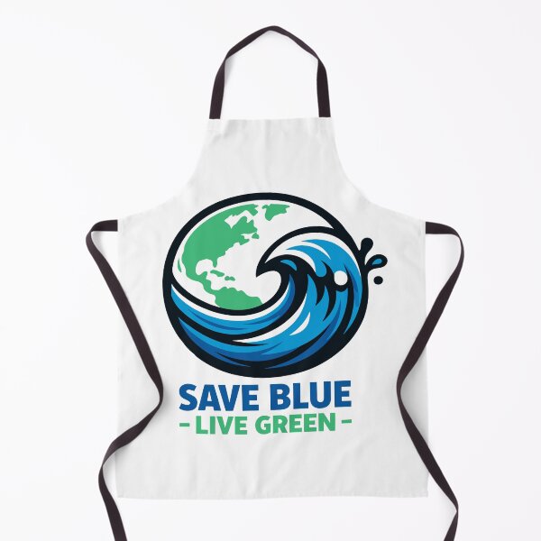 Item preview, Save Blue Live Green Earth Day Water Conservation designed and sold by Nuvoro Eco Awareness.