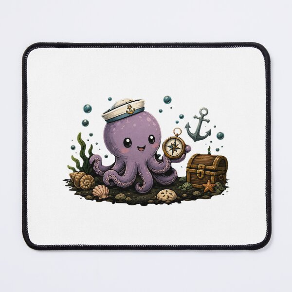 Item preview, Tiny Ocean Explorer – Cute Octopus Adventure designed and sold by MySthore.