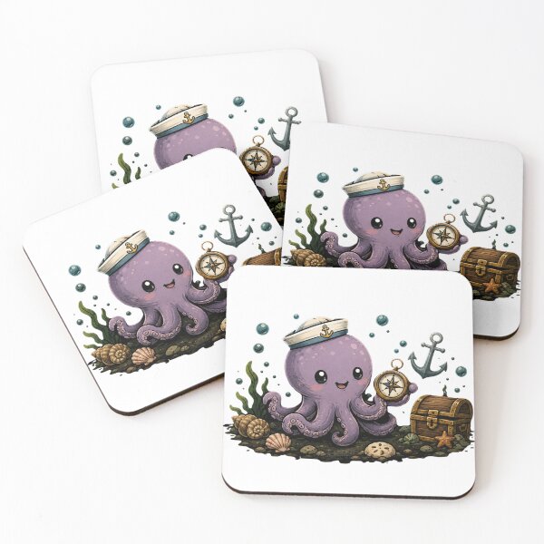 Item preview, Tiny Ocean Explorer – Cute Octopus Adventure designed and sold by MySthore.