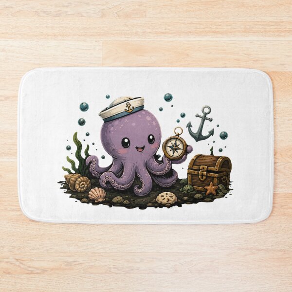 Item preview, Tiny Ocean Explorer – Cute Octopus Adventure designed and sold by MySthore.