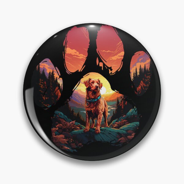 Item preview, Funny Nova Scotia Duck Tolling Retriever Toller Paw Synthwave Mountain Tree Mom Dad Kids designed and sold by rafaeltto.