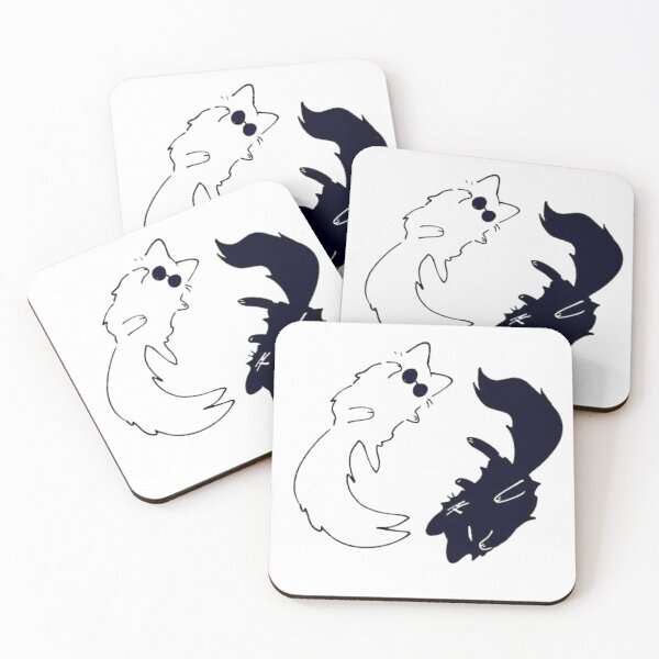 Item preview, Black and White Divine Dogs Yin Yang Spirit Animals designed and sold by CosmicFna.