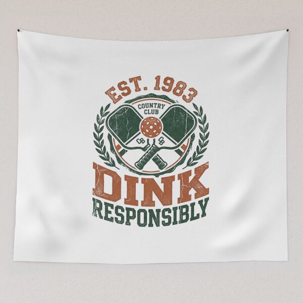 Item preview, Retro Pickleball Club Dink Responsibly Funny T-Shirt designed and sold by KreatoLab.