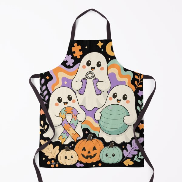 Item preview, Halloween Autism Awareness Ghost Puzzle Sensory Support Care. Cute Inclusive Neurodiverse Moonlight Community Co designed and sold by Pobilo-Design.