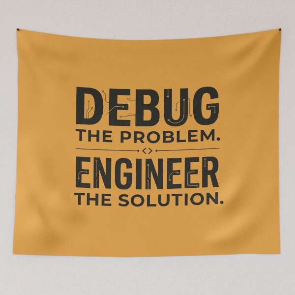 Item preview, Debug The Problem Engineer The Solution | Software Engineer designed and sold by Amr Darwish Graphic designer.