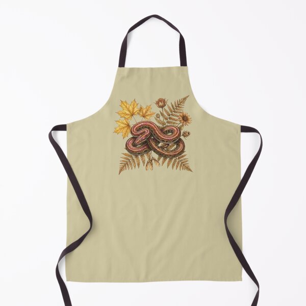 Item preview, Rainbow Boa Autumn Maple And Fern Foliage Snake Art designed and sold by BirdsnStuff.