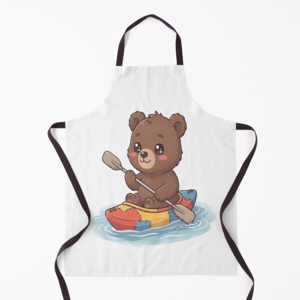 Item preview, Cute Bear Kayaking On Water designed and sold by Ella_Sketch.