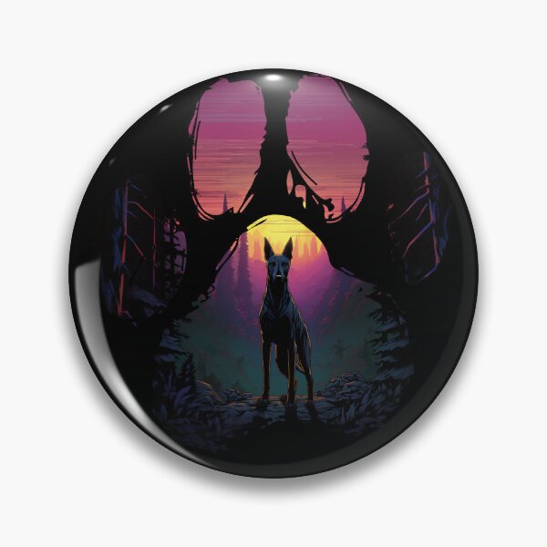 Item preview, Funny Pharaoh Hound Paw Synthwave Mountain Tree Mom Dad Kids designed and sold by rafaeltto.