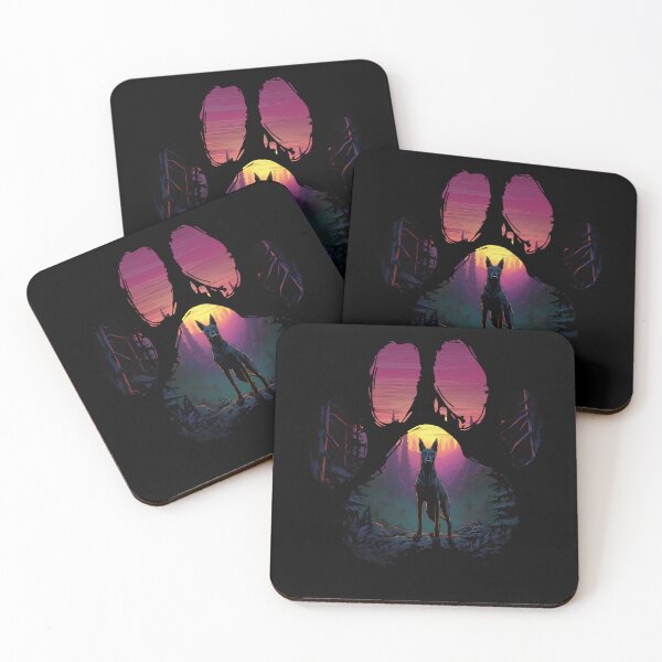Item preview, Funny Pharaoh Hound Paw Synthwave Mountain Tree Mom Dad Kids designed and sold by rafaeltto.