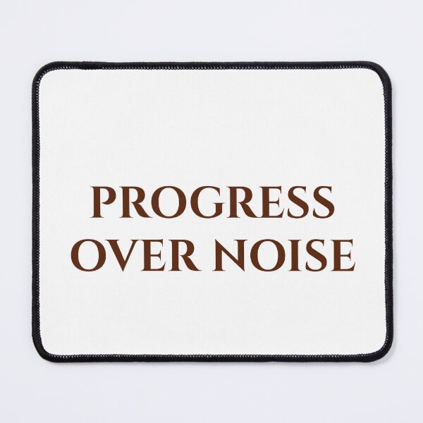 Item preview, Progress Over Noise | Minimalist Motivational Typography Quote designed and sold by MagicArtzz.