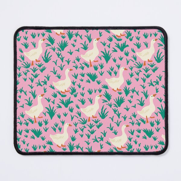 Item preview, Waddling Geese in Meadow Grass on Pink designed and sold by Ema Tudose.