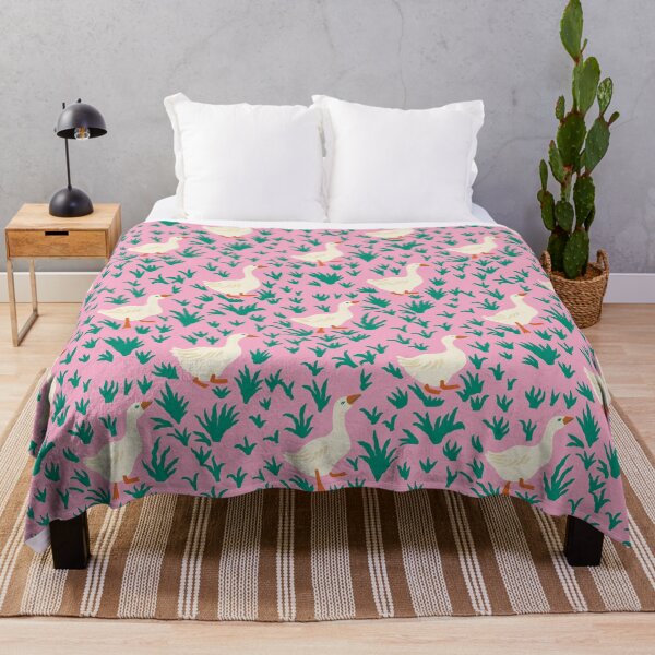 Item preview, Waddling Geese in Meadow Grass on Pink designed and sold by Ema Tudose.