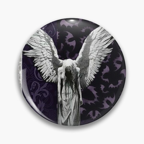 Item preview, Vintage Goth Angel Crescent Moon - Whimsigoth Alt Aesthetic Print designed and sold by BrontesWhimsyStore.