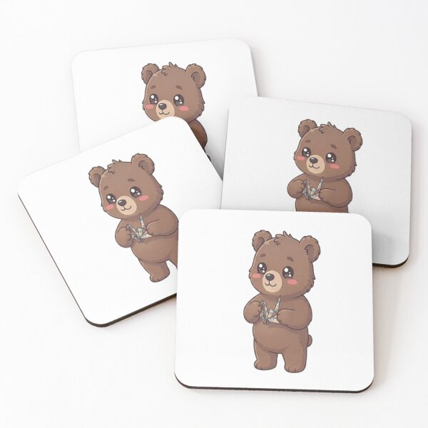 Item preview, Cute Bear Holding Origami Crane designed and sold by Ella_Sketch.