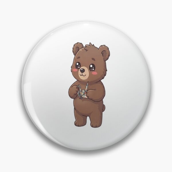 Item preview, Cute Bear Holding Origami Crane designed and sold by Ella_Sketch.