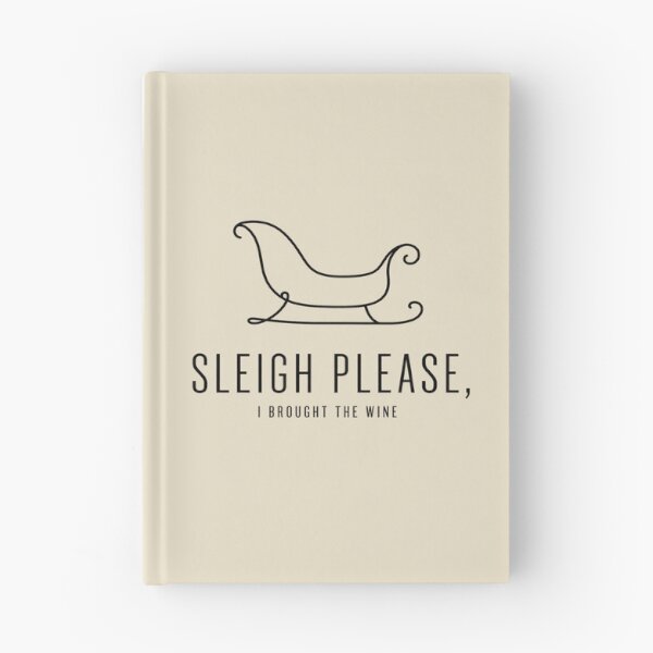Item preview, Sleigh Please Christmas Wine Lover Humor designed and sold by POD DYNASTY | Original Print On Demand T-Shirt Graphics.