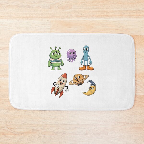 Item preview, Cute Kawaii Space Friends Sticker Pack – Alien, Rocket, Saturn & Moon Cartoon Characters | ⭐⭐⭐⭐⭐ designed and sold by coolquoteshop.