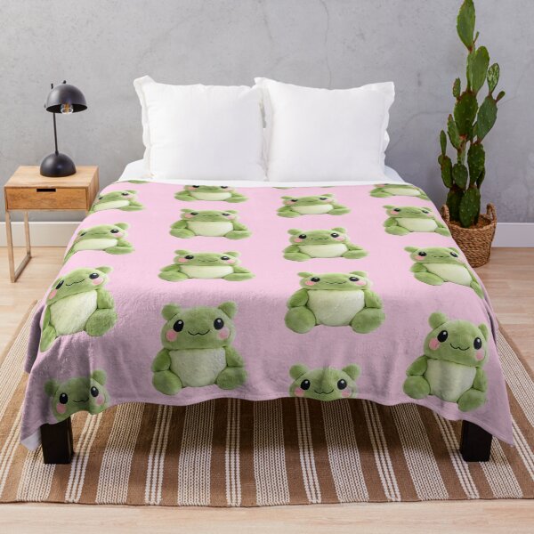 Item preview, Cute Kawaii Green Frog Plush designed and sold by jianina-alondra.