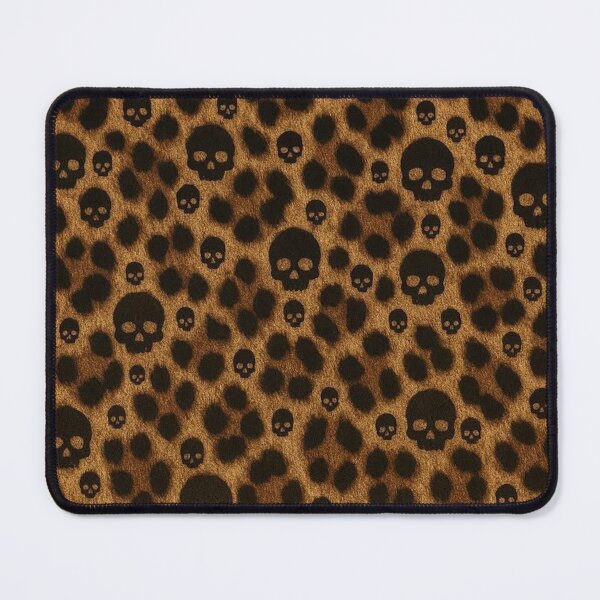 Item preview, Leopard Print Skull Pattern - Grunge Alt Animal Print designed and sold by BrontesWhimsyStore.