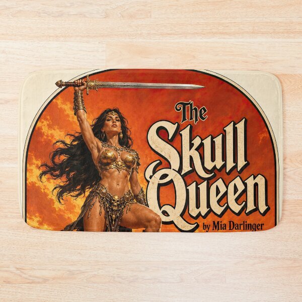Item preview, The Skull Queen – Retro Fantasy Warrior designed and sold by obstinator.