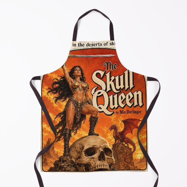 Item preview, The Skull Queen – Retro Fantasy Warrior designed and sold by obstinator.