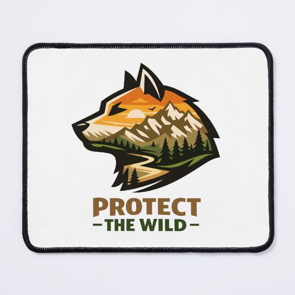 Item preview, Protect The Wild Wolf Mountain Nature Conservation designed and sold by Nuvoro Eco Awareness.