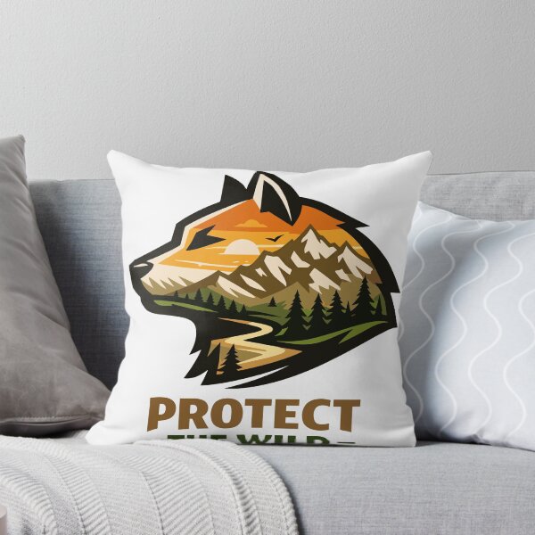 Item preview, Protect The Wild Wolf Mountain Nature Conservation designed and sold by Nuvoro Eco Awareness.