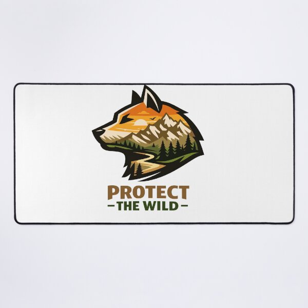 Item preview, Protect The Wild Wolf Mountain Nature Conservation designed and sold by Nuvoro Eco Awareness.