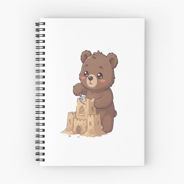 Item preview, Cute Bear Building Sandcastle designed and sold by Ella_Sketch.