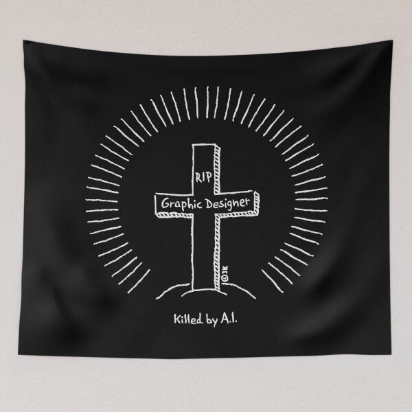 Item preview, Graphic Designer – Killed By A.I. (Job Killer / White) designed and sold by MrFaulbaum.
