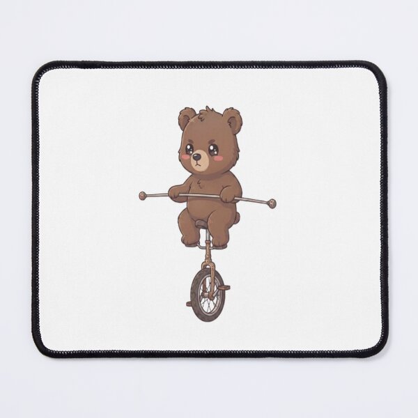 Item preview, Cute Bear Riding Vintage Unicycle designed and sold by Ella_Sketch.