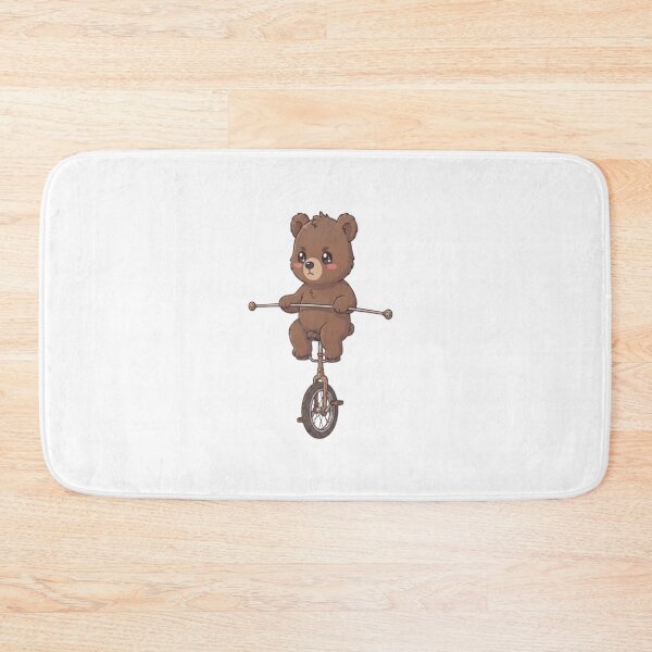 Item preview, Cute Bear Riding Vintage Unicycle designed and sold by Ella_Sketch.