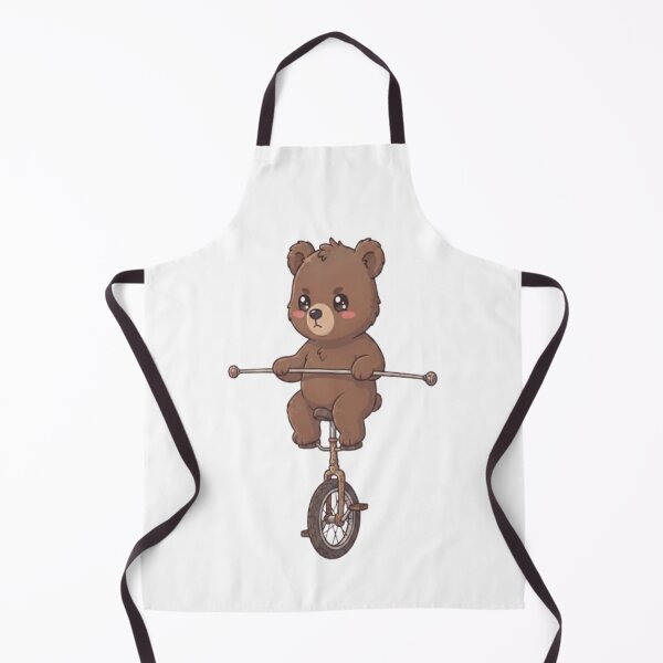 Item preview, Cute Bear Riding Vintage Unicycle designed and sold by Ella_Sketch.