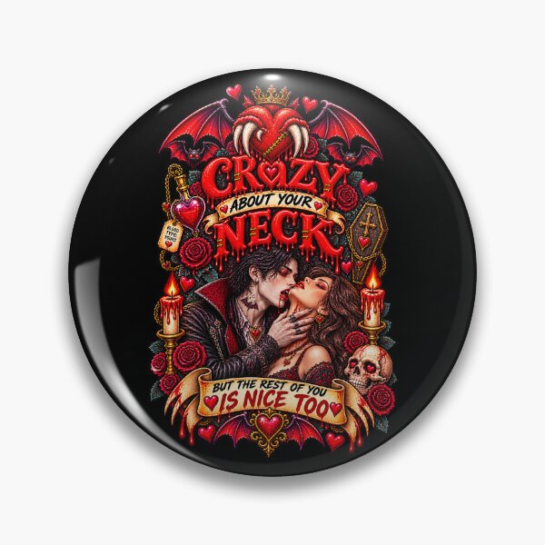 Item preview, DARK LOVE ❤️ - MONSTER ROMANCE COLLETION -  VAMPIRE LOVE - CRAZY ABOUT YOUR NECK - BUT THE REST OF YOU IS NICE TOO - v2 designed and sold by WheelieGdArt.
