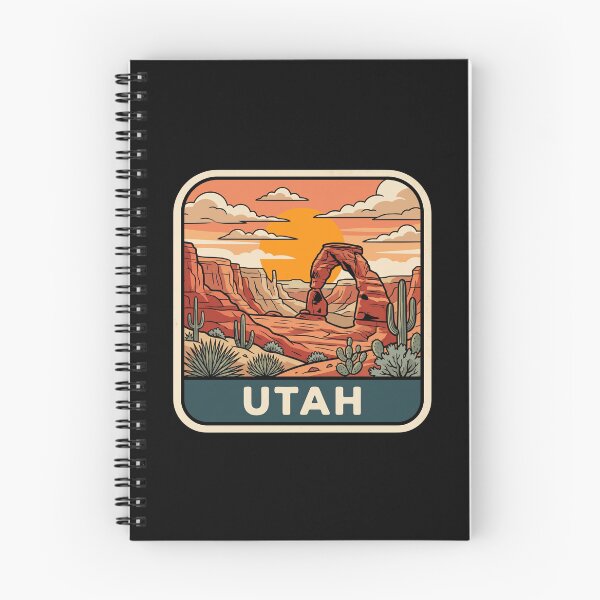 Item preview, Vintage Utah Delicate Arch Red Rock Desert Travel Art designed and sold by Paper Drip.