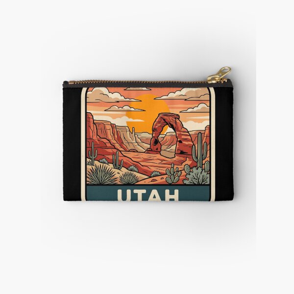 Item preview, Vintage Utah Delicate Arch Red Rock Desert Travel Art designed and sold by Paper Drip.