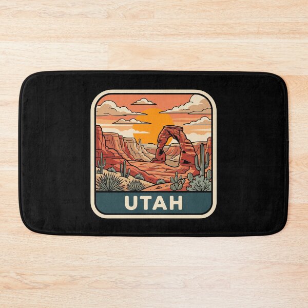 Item preview, Vintage Utah Delicate Arch Red Rock Desert Travel Art designed and sold by Paper Drip.