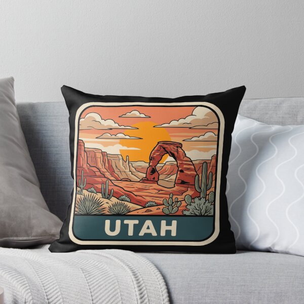 Item preview, Vintage Utah Delicate Arch Red Rock Desert Travel Art designed and sold by Paper Drip.