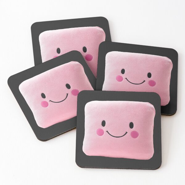 Item preview, Cute Pink Kawaii Smiley Plush designed and sold by jianina-alondra.