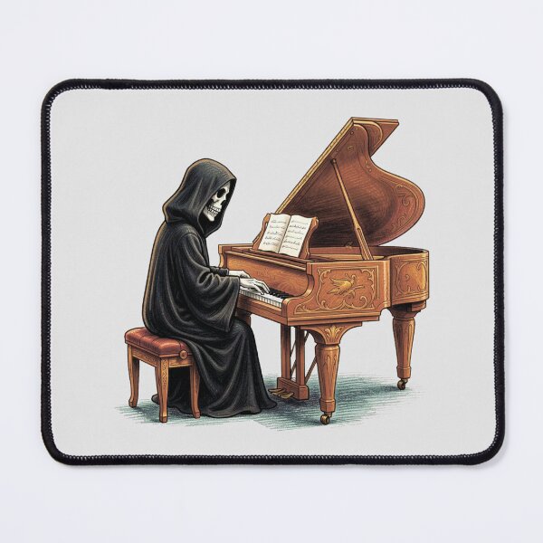 Item preview, The Grim Reaper playing the piano. designed and sold by MagelliShop.